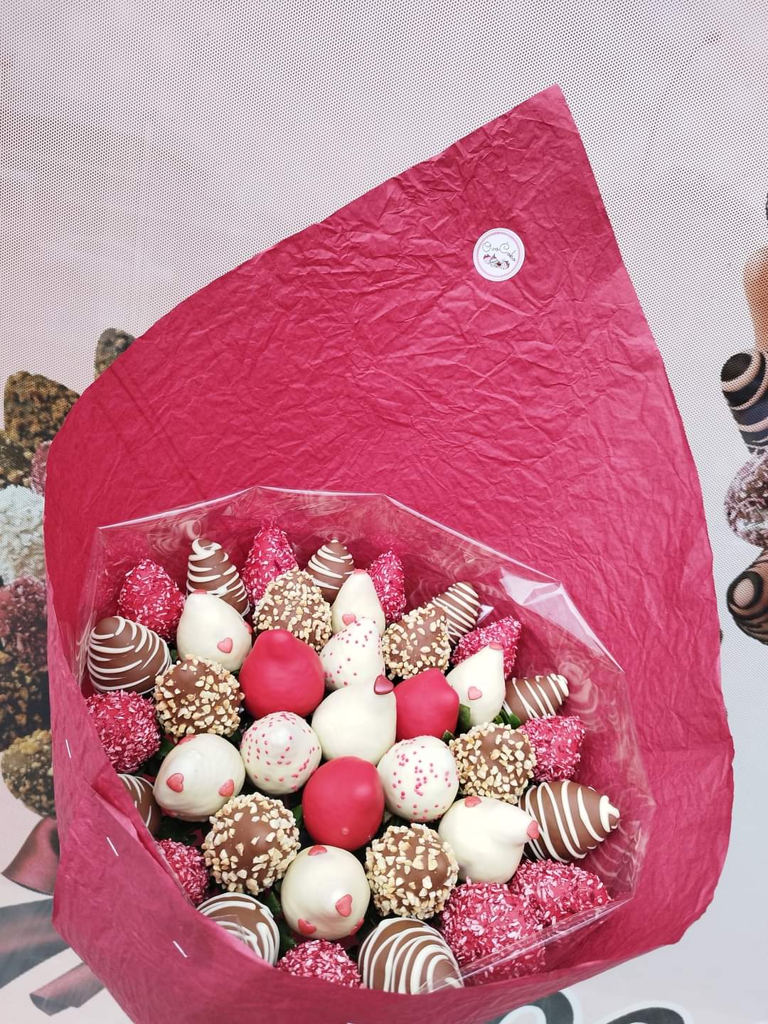 Veľká kytica z čerstvých jahôdok💐